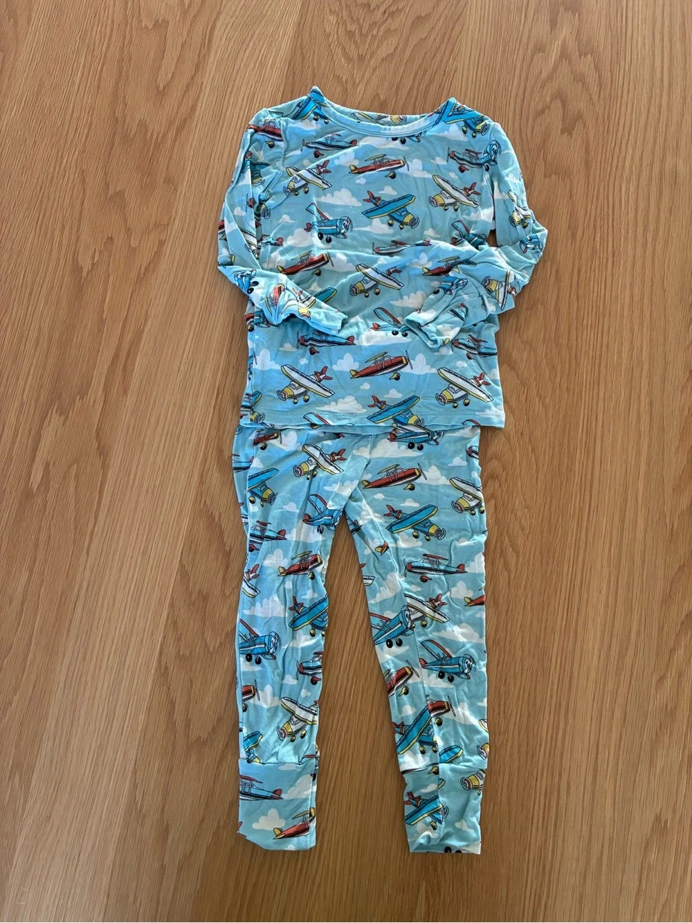 Posh Peanut Airplane Pajama Set 2T